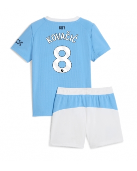 Billige Fotballdrakt Manchester City Mateo Kovacic #8 Replika Hjemmedraktsett Barn 2025-26 Kortermet (med bukser)